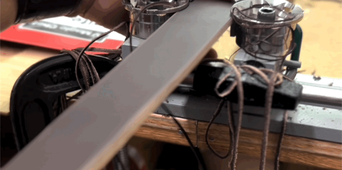 leather trimming video