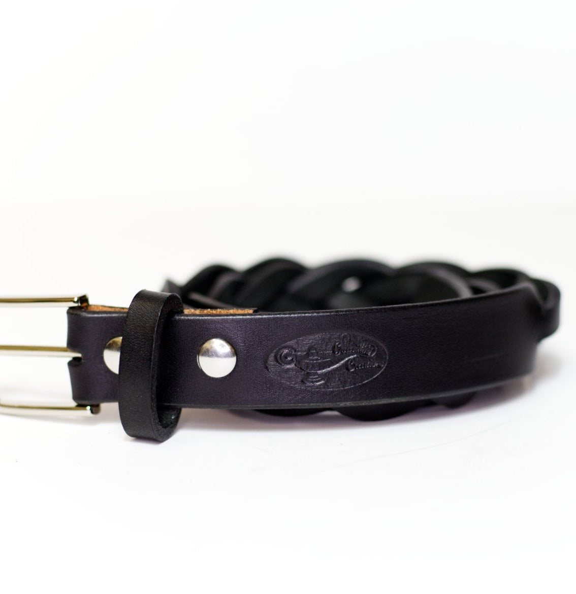 Bull Bay Braided Belt black view