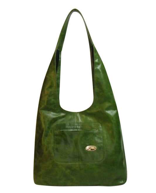 Green tote bag