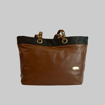 Port Antonio Tote • black brown combo