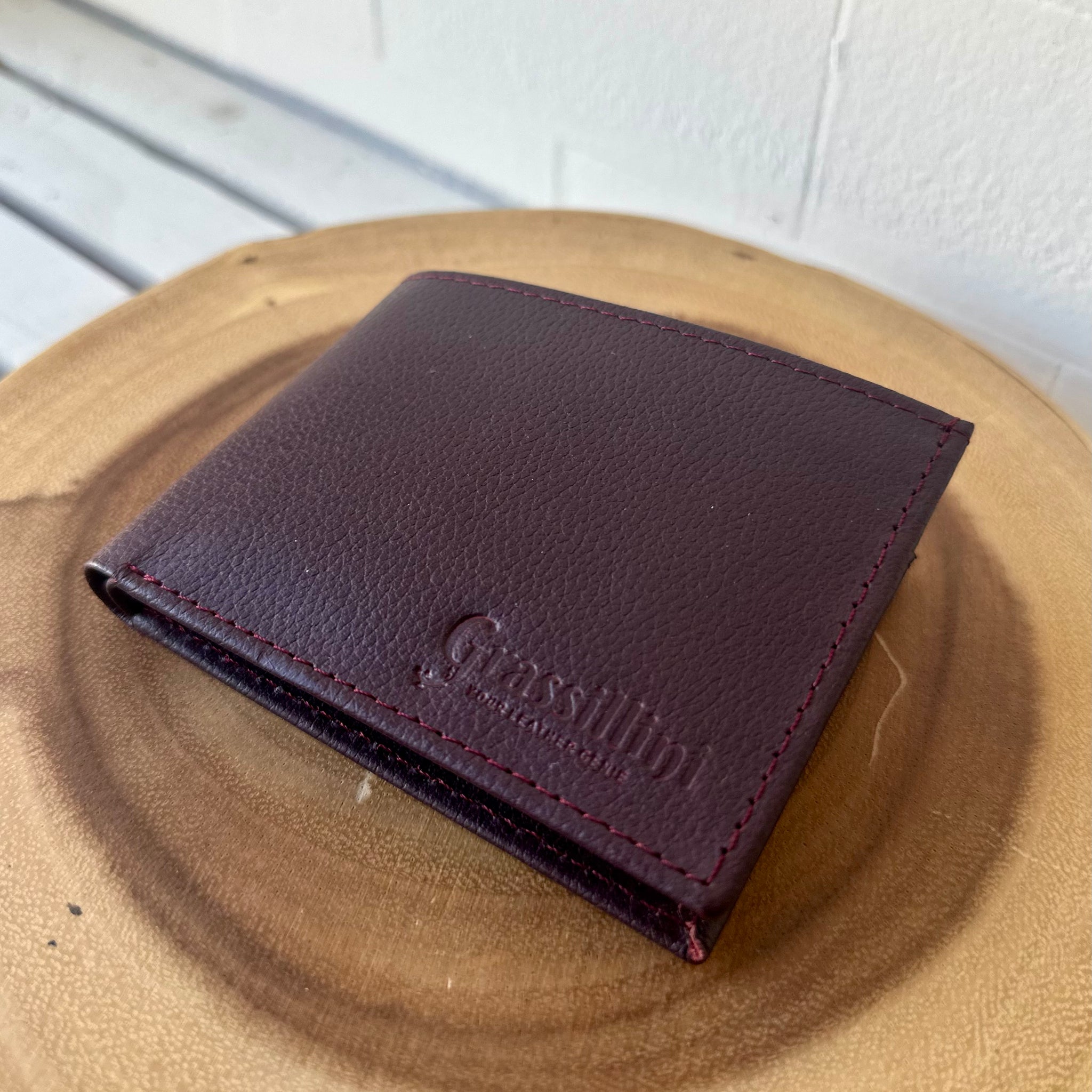 GC Bifold Wallet - Deep Burgundy