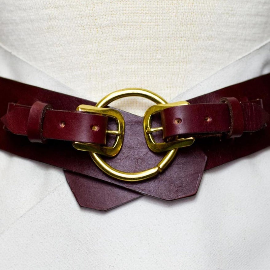 Bluefield Double Buckle Belt buckled