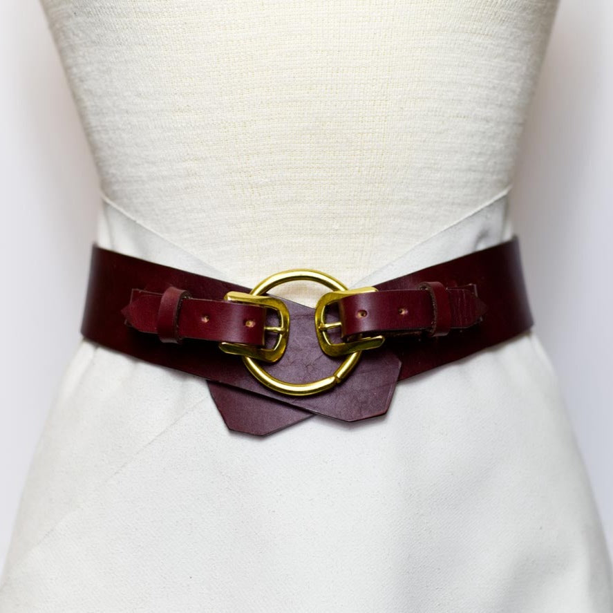 Bluefield Double Buckle Belt tied