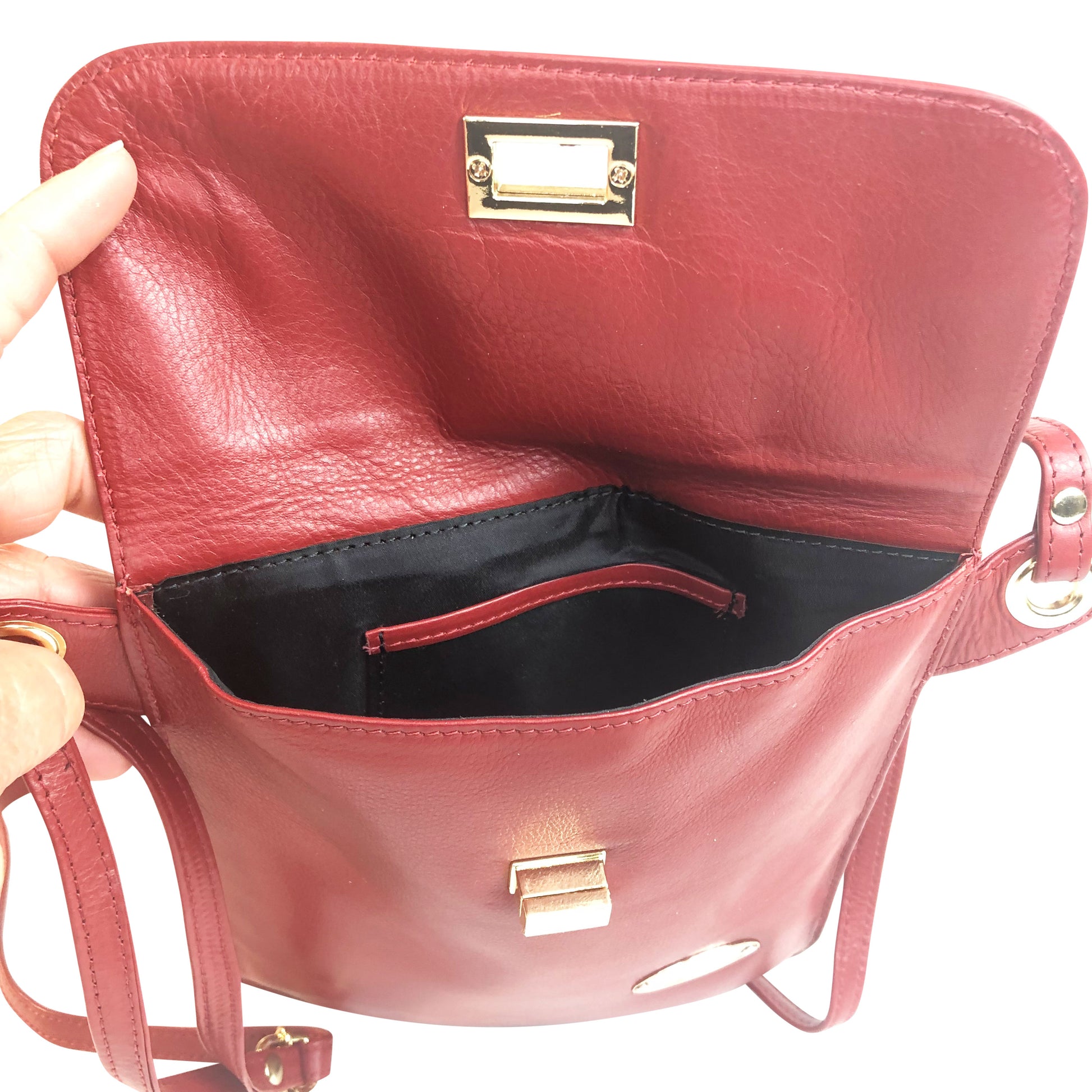 Red hills crossbody open