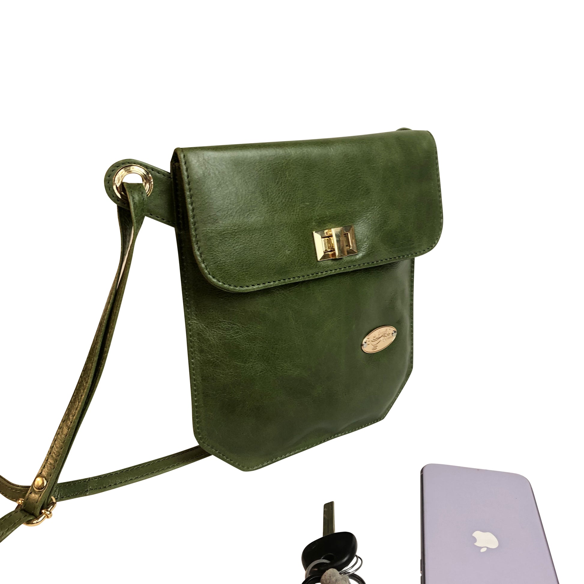 Red hills crossbody green side view