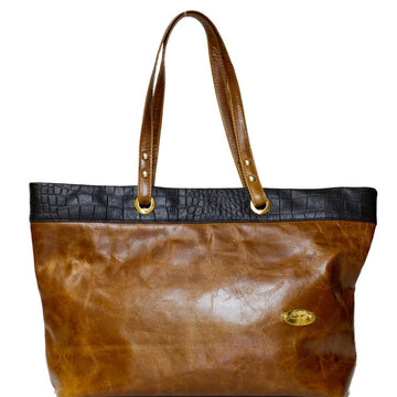 Port Antonio Tote • black brown combo