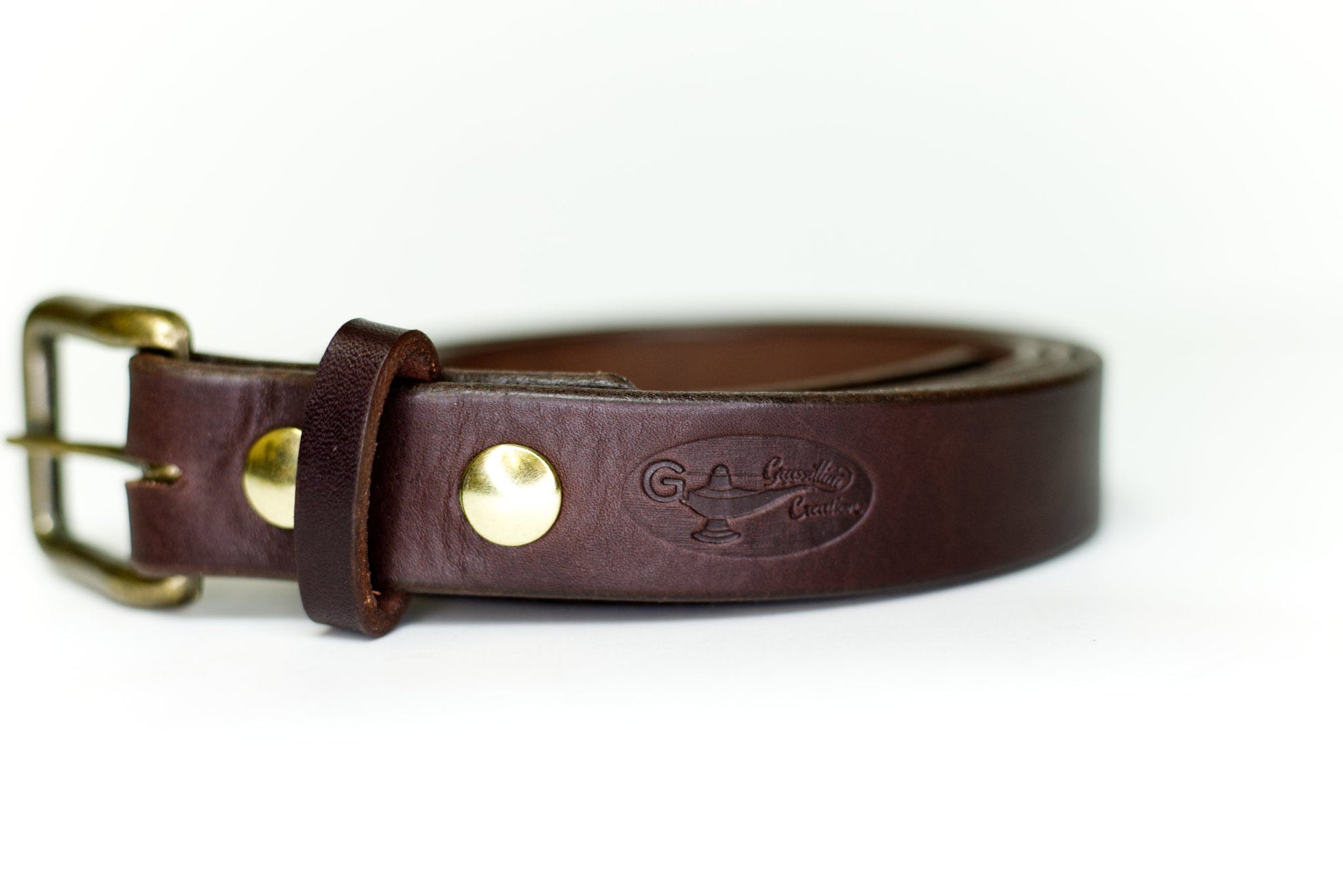 Dark Brown Classic Leather Belt 