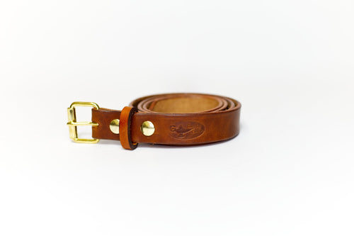 Classic Leather Belt | Buck Brown