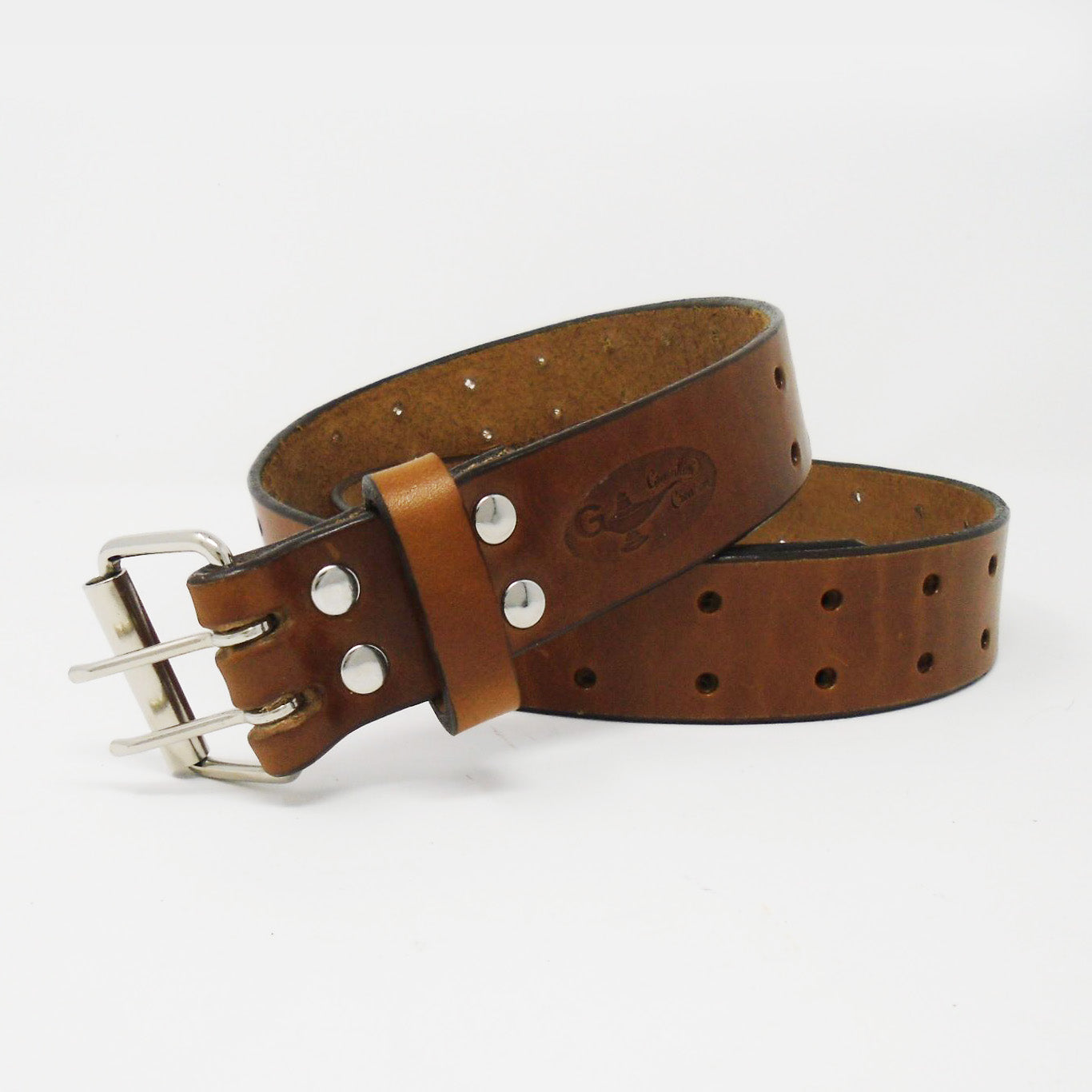 Belmont Two-Prong Leather Belt
